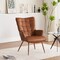 Stylish Contemporary Faux Leather Accent Chair - Perfect For Living Room